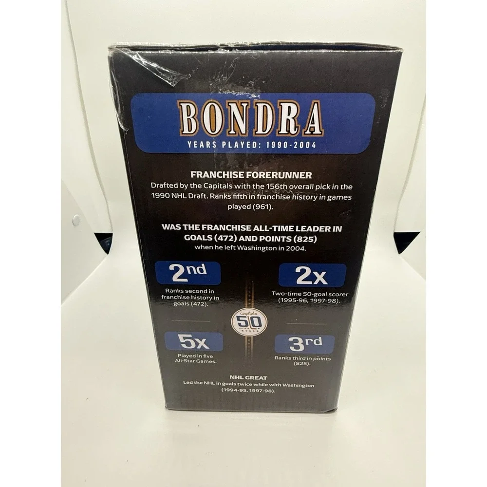 Washington Capitals 50th Anniversary Dual‎ Bobblehead Bondra Kolzig NIB Limited